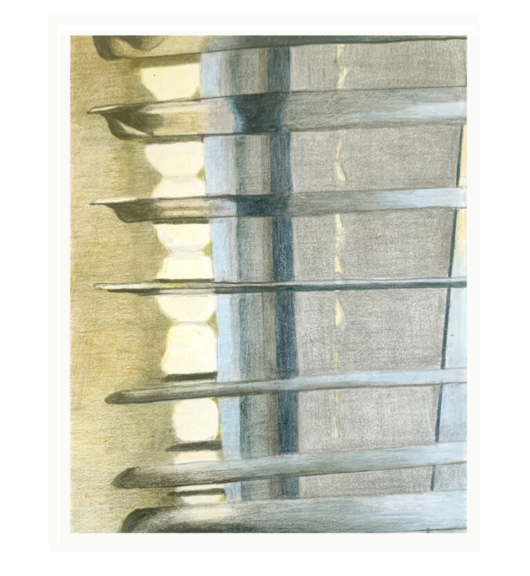 LUXAFLEX, (colour)pencil on stone paper, 15,5x11,5cm, 2024, SOLD